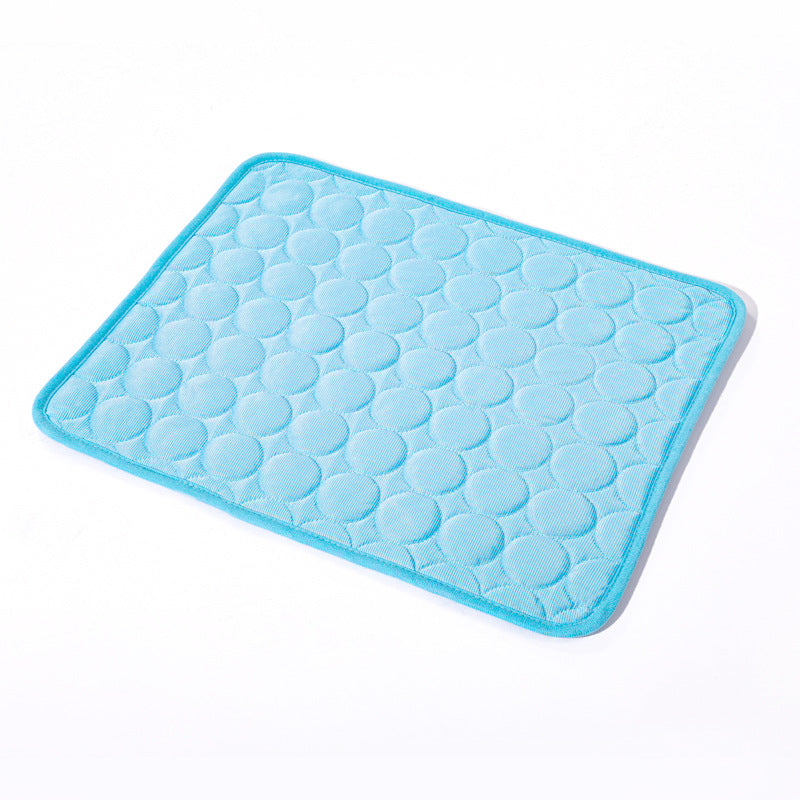 Chill Pad Pro cooling mat in Cool Blue — angled view
