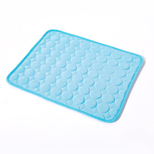 Chill Pad Pro cooling mat in Cool Blue — angled view